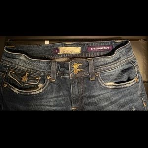 Size 9 bootcut Vigoss  stonewashed jeans